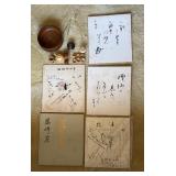 AAA254 - Minerature Tea Set And Art