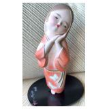 AAA255- Vintage Japanese Hakata / Geisha Doll W/ Stand