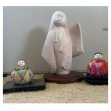 AAA261- Japanese Yukata Figure with Japanese Antique Dolls
