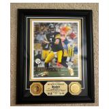 AAE017 - Framed Ben Roethlisberger Bronze Coin And Photo Mint