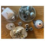 NFF006 - Miniature Antique Tea Sets & Cloisonne Vase