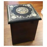 NFF008- Lacquer & Mother Of Pearl Inlay Stool