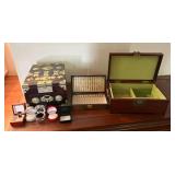 NFF072 Assortment of Vintage Wooden Jewelry Boxes 