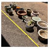 NFF127- ! Huge Lot Of Ceramic Pots & Plants!!! 