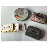 NFF131- Vintage Panasonic & GPX Cassette Player & Sony Walkman CD Player 