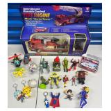 HST014- TOYS! 1990’s Mack Fire Engine W/ Misc Small Toys  HST014- TOYS! 1990’s Mack Fire Engine W/ Misc Small Toys