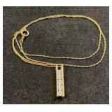 HST210- Beautiful 14k Gold Chain With Pendant  HST210- Beautiful 14k Gold Chain With Pendant
