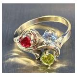 HST236- Gorgeous White Gold Ring W/ Three Stones HST236- Gorgeous White Gold Ring W/ Three Stones