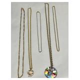 HST246- Collection If Gold-Filled (plated) Chains W/ Pendants  HST246- Collection If Gold-Filled (plated) Chains W/ Pendants