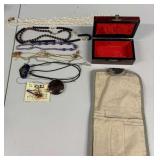 HST251 - Assortment Of Costume Jewelry And Jewelry Box HST251 - Assortment Of Costume Jewelry And Jewelry Box