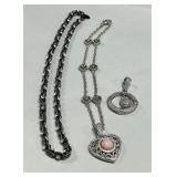 HST260- Judith Ripka (925 silver) & Nolan Miller Necklaces  HST260- Judith Ripka (925 silver) & Nolan Miller Necklaces