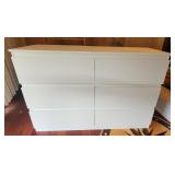 AAE405 - Six-Drawer White Dresser  AAE405 - Six-Drawer White Dresser
