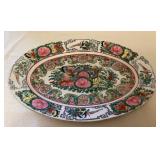 MFS009 Chinese Rose Medallion Porcelain Oval Serving Dish