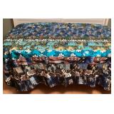 MFS050 Hawaiian Patchwork Quilt Blanket With Two Pillowcases 