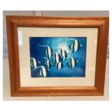 MFS083 Framed Picture Of Tropical Moorish Idol Fish