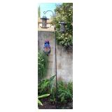 MFS086 Two Bird Feeders, Metal Stand & Bird Food