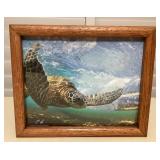 MFS099 Framed Clark Little Art Photo Of Honu Turtle