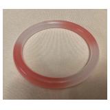 MFS128 Pink & White Jade Bangle Bracelet New