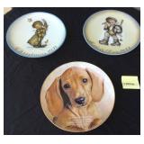 JYR006 Collectible Hummel and Danbury Mint Plates Set of 3