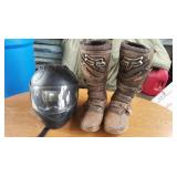 LKC023 FOX Motorcross Boots & Motorcycle Helmet