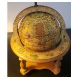 EAT019- Vintage Old World Globe With Zodiac Signs