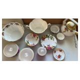 EAT058 - Rare Vintage Royal Albert Rose Porcelain China Set