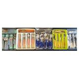EAT063 - Five Sets of Coordinated Cutlery w / Organizers