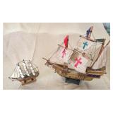 EAT132 - Detailed Wood Replicas of Old World Sailing Ships