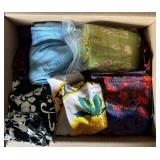 EAT222 - Multi lot of Assorted Fabrics and Scarves