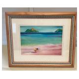 MMP033 Framed Limited Edition Giclee “Lanikai Afternoon” By Susan Szabo 
