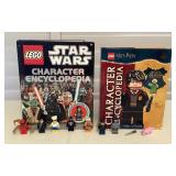 MMP052 Nine Lego Mini Figures & Two Character Encyclopedia Books