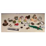 MMP063 Menagerie Of Animal Figurines & Other Small Collectibles 