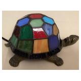 MMP086 Tiffany Style Multi-Colored Stained Glass Turtle Table Lamp New