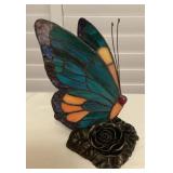 MMP090 Tiffany Style Stained Glass Butterfly Table Lamp New