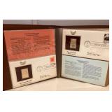 MMP098 Golden Replicas Of United States Stamps-Proof Replicas On A Gleaming Surface of 22kt Gold