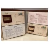 MMP099 Golden Replicas Of United States Stamps-Proof Replicas On A Gleaming Surface of 22kt Gold