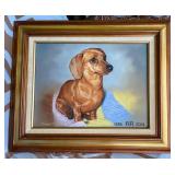 MMP100 “Fifi” The Dachshund Painting