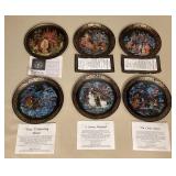 MMP149 Six Collectible Limited Edition Porcelain Russian Design Plates