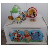 MCS083 Winnie The Pooh Toy Box, Mickey Clock & More