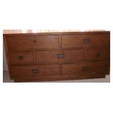 MCS102  Drexel Wooden Seven Drawer Dresser