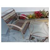 MCS117 Glass Table & Patio Chair Set