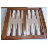 MCS118 Customized Wood & Leather Backgammon Board