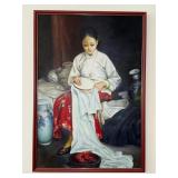 HKF010 Framed Painting of Chinese Woman