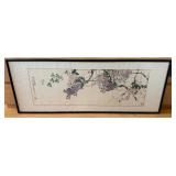HKF016 - Chinese Ink Wash painting of Birds and Flowers 