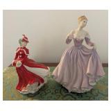 HKF028- Royal Doulton Figurines “Christmas Celebration” and “The Message of Love”