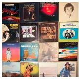 HKF048 Assortment Of 16 Vintage Vinyl Records Including Elvis Presley