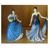 HKF057- Royal Doulton Porcelain Figurines "Helen" And "Catherine"