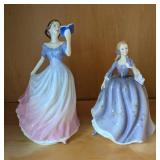 HKF060- Royal Doulton Figurines "Nicola" And "Sweet Poetry"