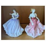 HKF071- Royal Doulton Figurines "Beautiful Blossom" And "Stephanie"