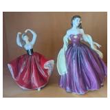 HKF072- Royal Doulton Figurines "Karen" And "Special Celebration"